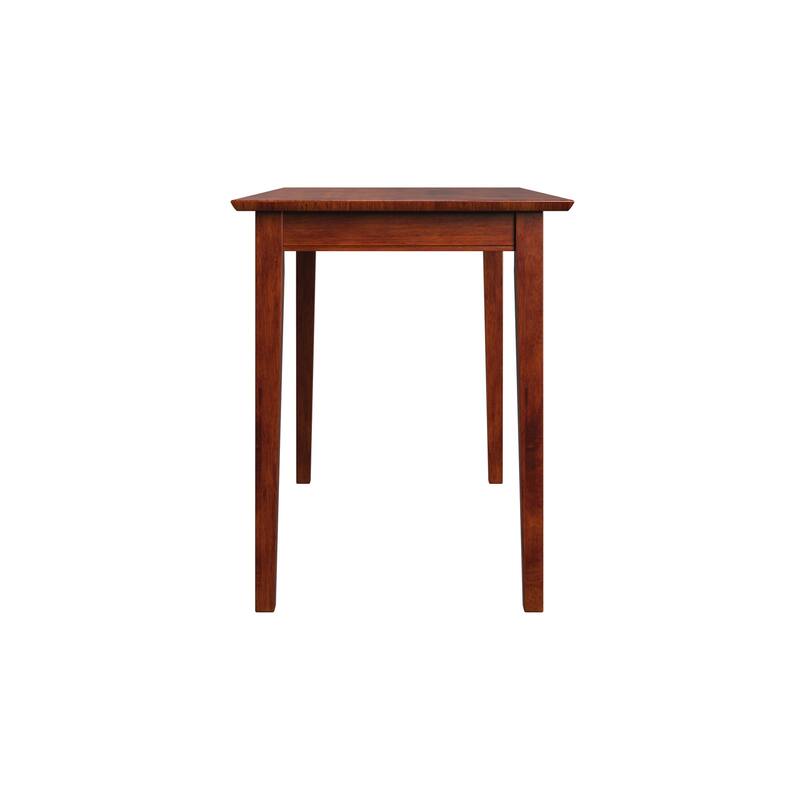 Shaker Solid Wood Table with USB Charging Station in Walnut