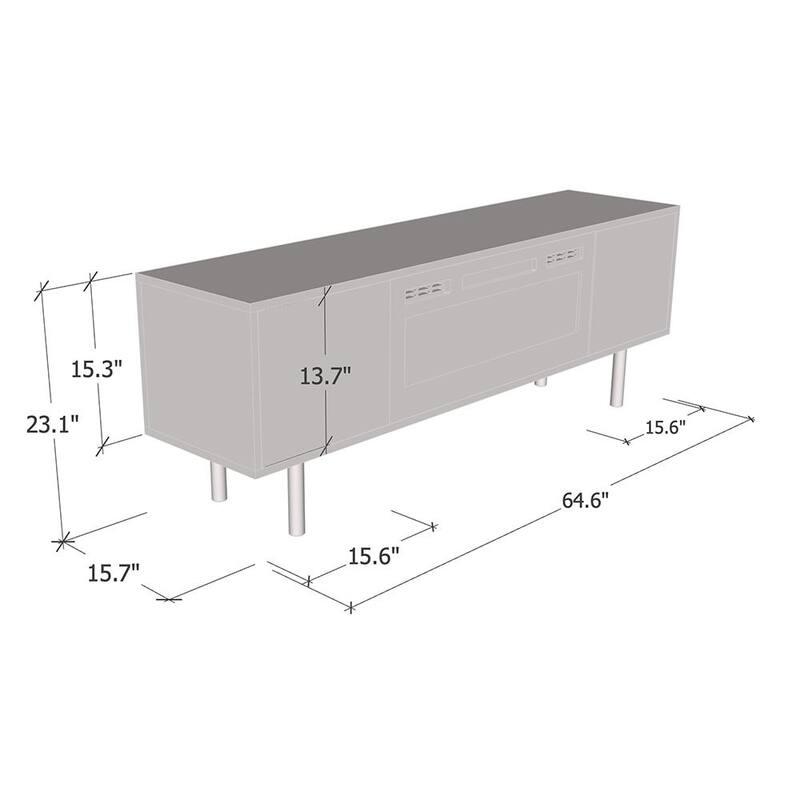 Goldie WH-EF Electric Fireplace 65" TV Stand