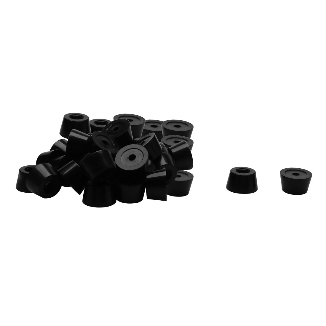 35pcs Rubber Feet Bumper Buffer Cabinet Leg Pad with Metal Washer, D20x17xH12mm