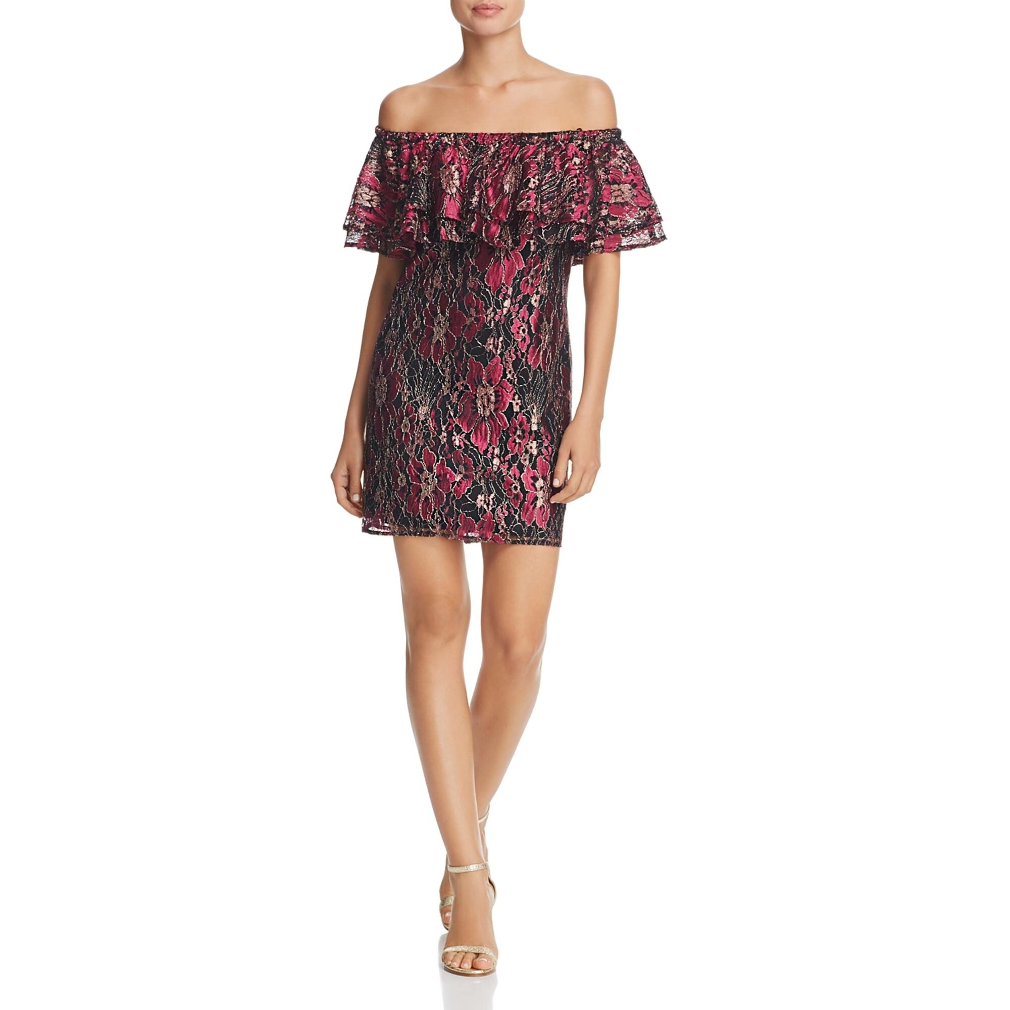 wayf off the shoulder dress