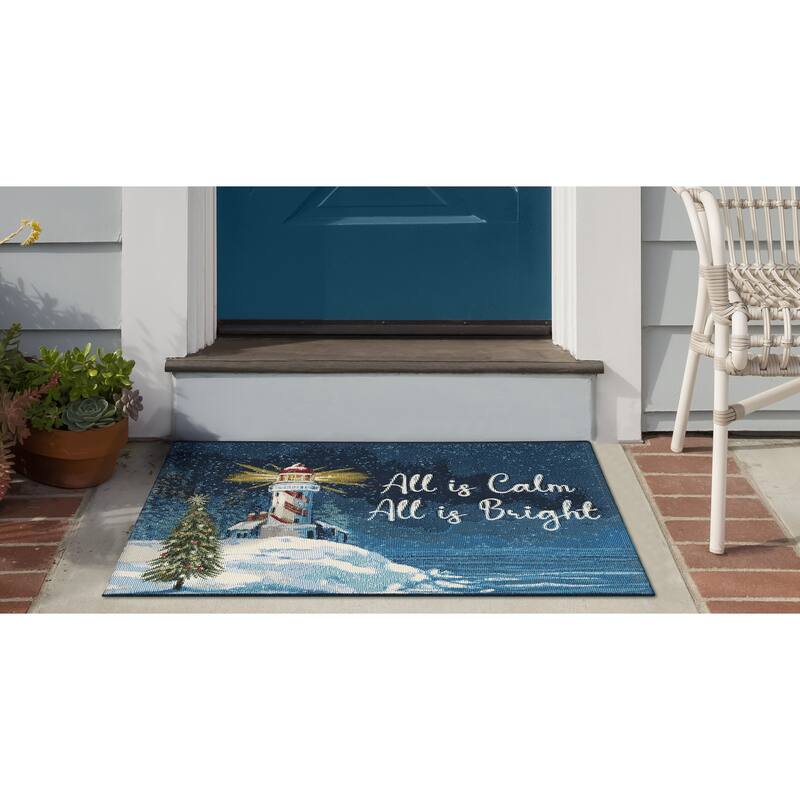 Liora Manne Esencia All Is Calm Indoor/Outdoor Mat - 2' x 2'10"