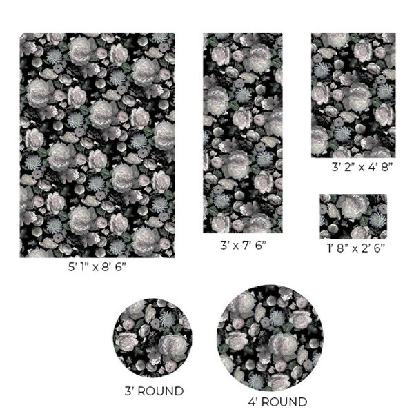 Tempaper Moody Floral Vinyl Rug - Bed Bath & Beyond - 38451411