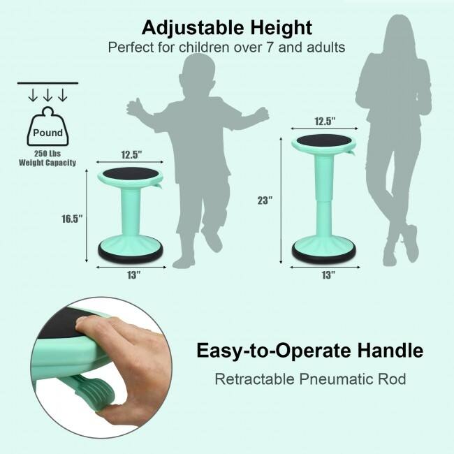 Height Adjustable Active Learning Stool Wobble Chair