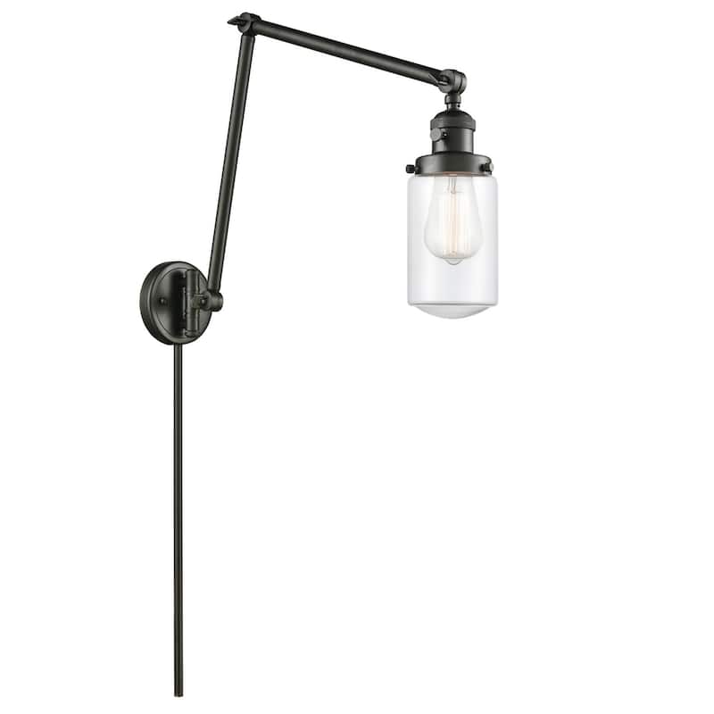 Innovations Lighting Dover 31" Tall Bathroom Sconce - Oil Rubbed Bronze / Clear