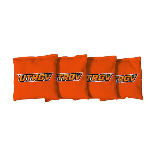 slide 2 of 3, Orange Texas Rio Grande Valley Vaqueros Cornhole Bags All-Weather Resin Filled