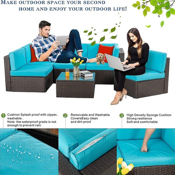 Futzca 6 Piece Small Patio Furniture Sets On Sale Bed Bath Beyond 33832318