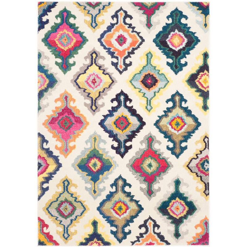 SAFAVIEH Monaco Selvinaz Boho Rug - 4' x 5'7" - Ivory/Multi