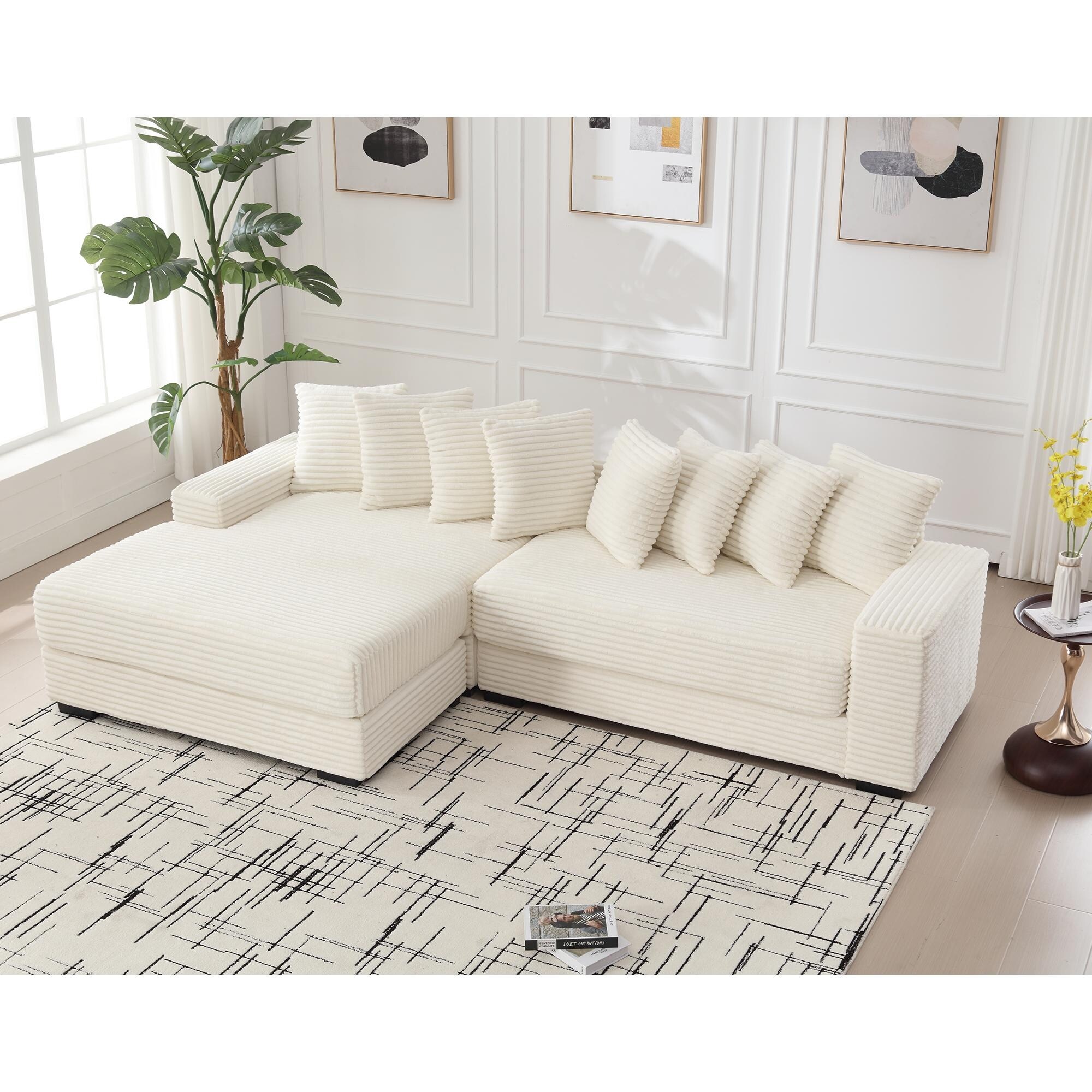 3 Seater Modern Modular Sofa,Combination Sofa,Right--side Chaise