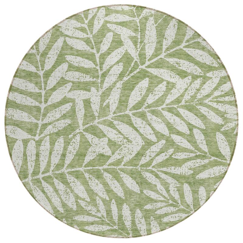HomeRoots Floral Transitional Rectangle Outdoor Rug
