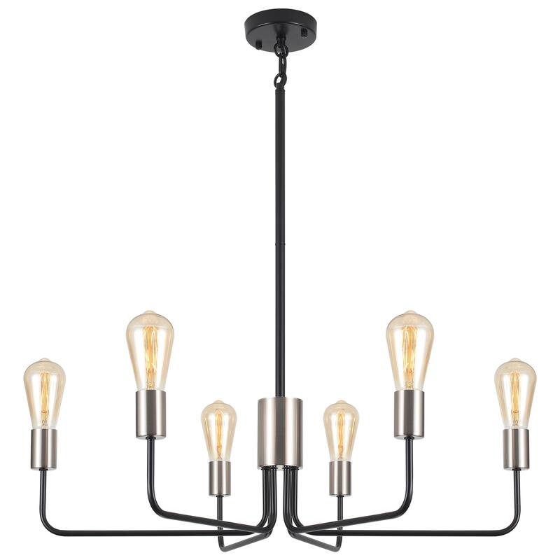 6-Light 30.15"W Kitchen Island Modern Chandeliers for Living Room