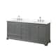 Option Dark Gray / White Quartz Top / Polished Chrome