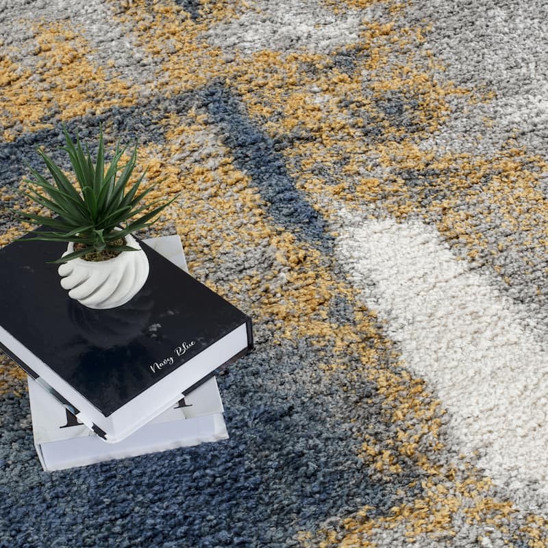 Noori Rug Lux Walsh Abstract Modern 2-inch Thick Shag Rug