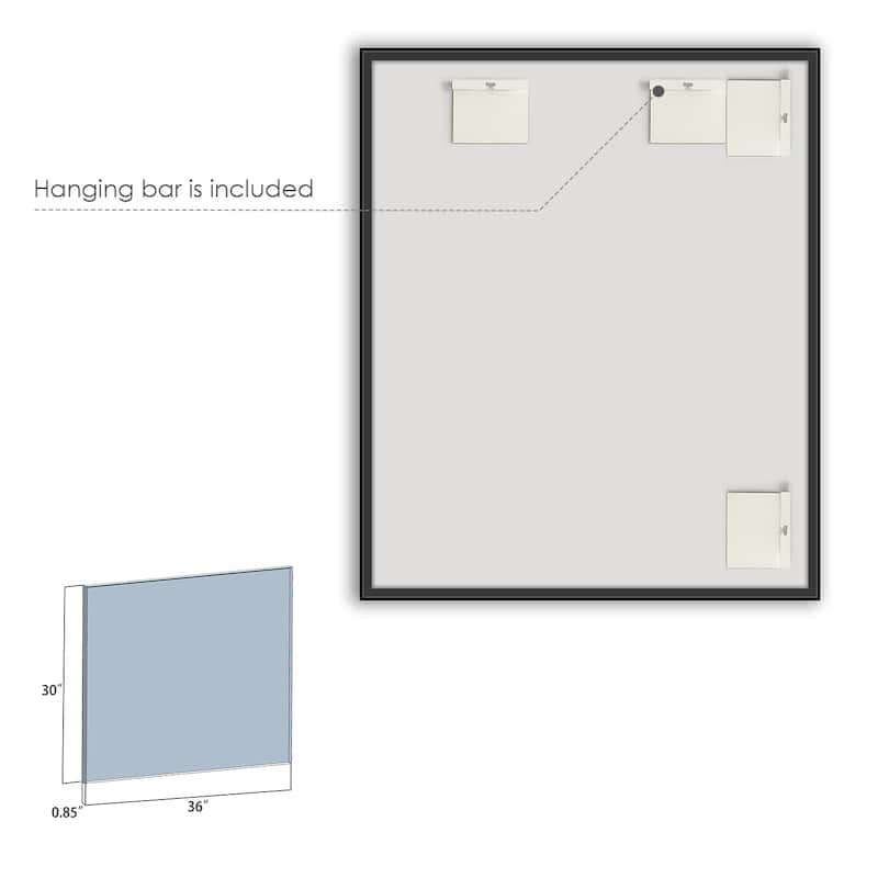 Altair Sassi Bathroom/Vanity Aluminum Framed Wall Mirror