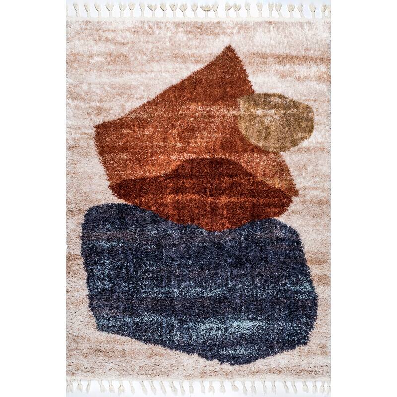 Nuloom Kassidy Shaggy Contemporary Tassel Area Rug