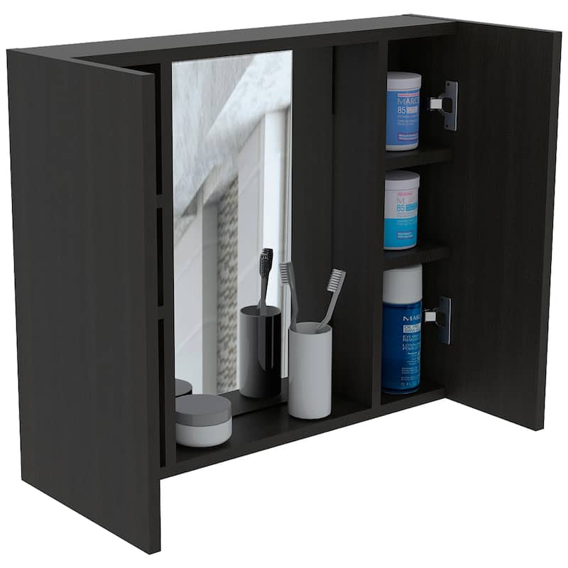 Medicine Cabinet Hops With Double Door And Mirror