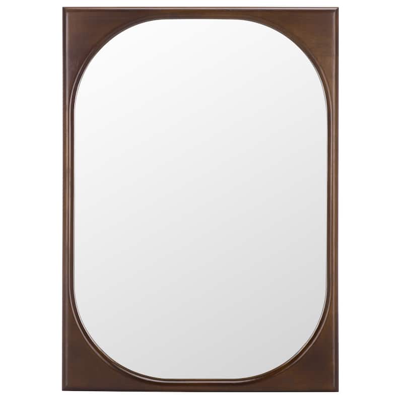 SAFAVIEH Home Zola -21 x 29-inch, Rubberwood/Mdf/Glass, Mirror - 21"W x 1"D x 29"H