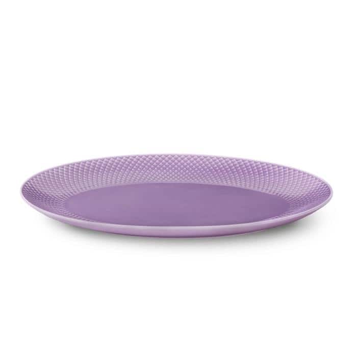 Lyngby Porcelæn Rhombe Color Oval Serving Dish, W: 13.8"