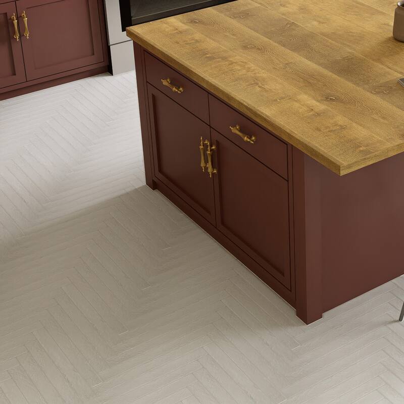 Merola Tile Sedona White 1-7/8" x 17-3/4" Porcelain Floor and Wall Tile