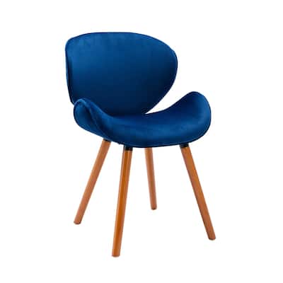 Porthos Home Vigo Dining Chair, Velvet Seat & Back, Beechwood Legs