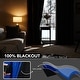 preview thumbnail 47 of 91, Deconovo 100 Percent Blackout with Liner Grommet Curtain (2 Panel)