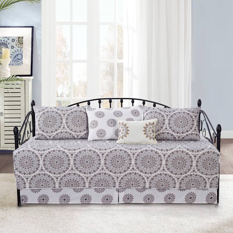 Serenta 6 Piece Cotton Blend Daybed Bedspread Coverlet Set - 75" x 39"