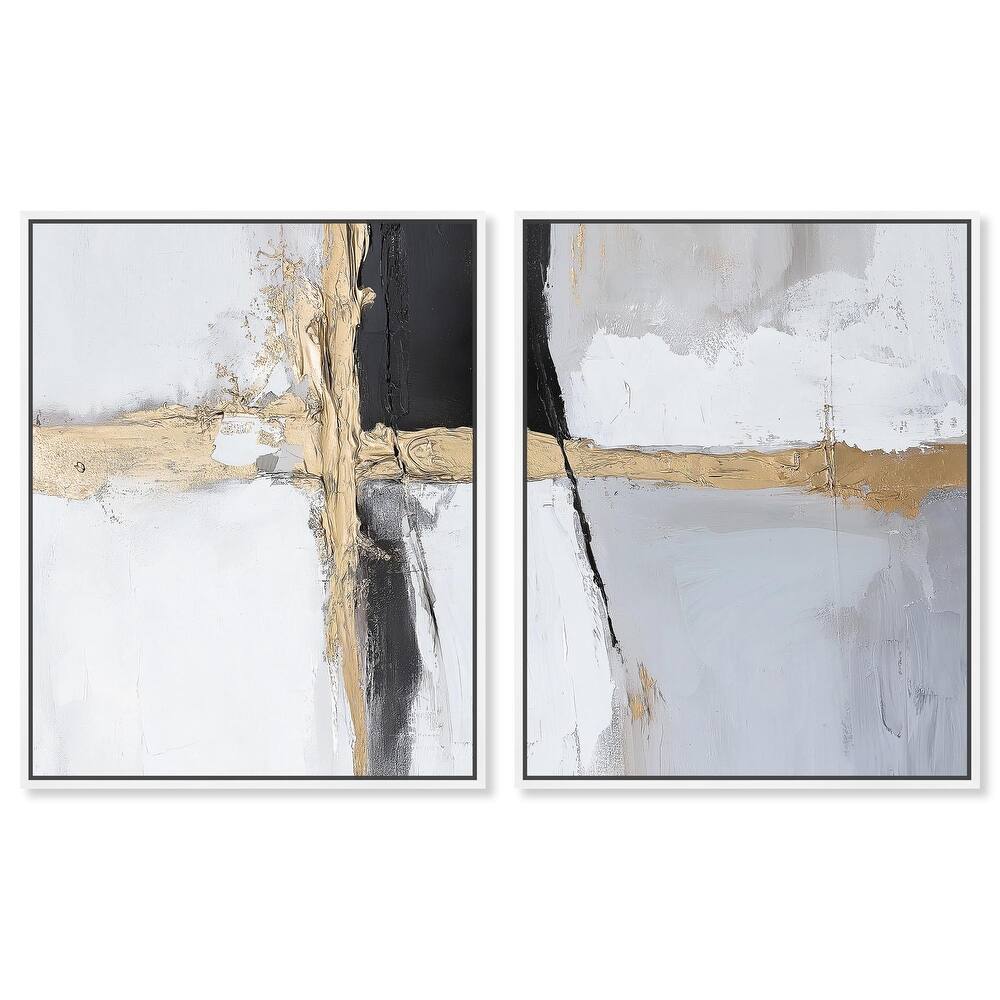 Cracks of Creation IV Canvas Set of 2 by Art Remedy