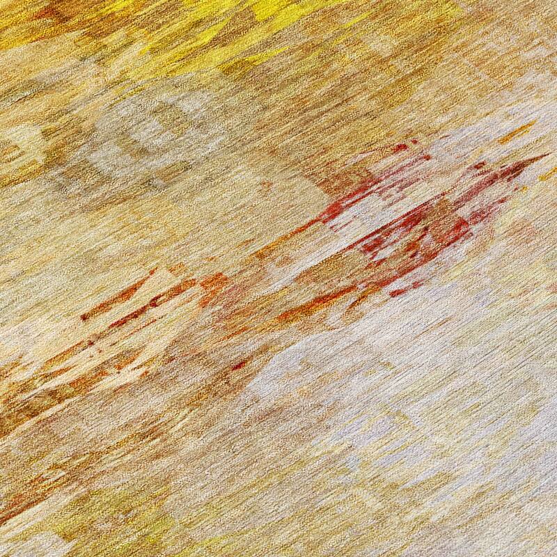 HomeRoots Abstract Transitional Rectangle Outdoor Rug