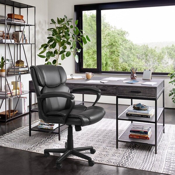 Homall Mid Back Office Chair Swivel Computer Task Chair On