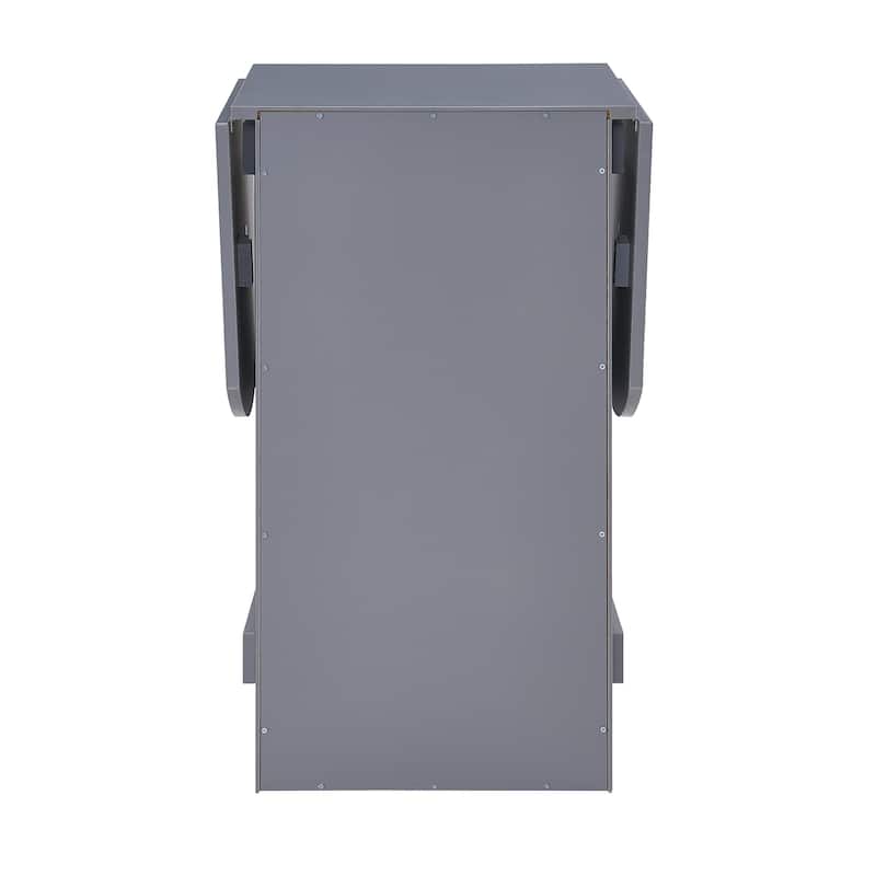 SEI Furniture London White Fold-out Organizer and Craft Desk
