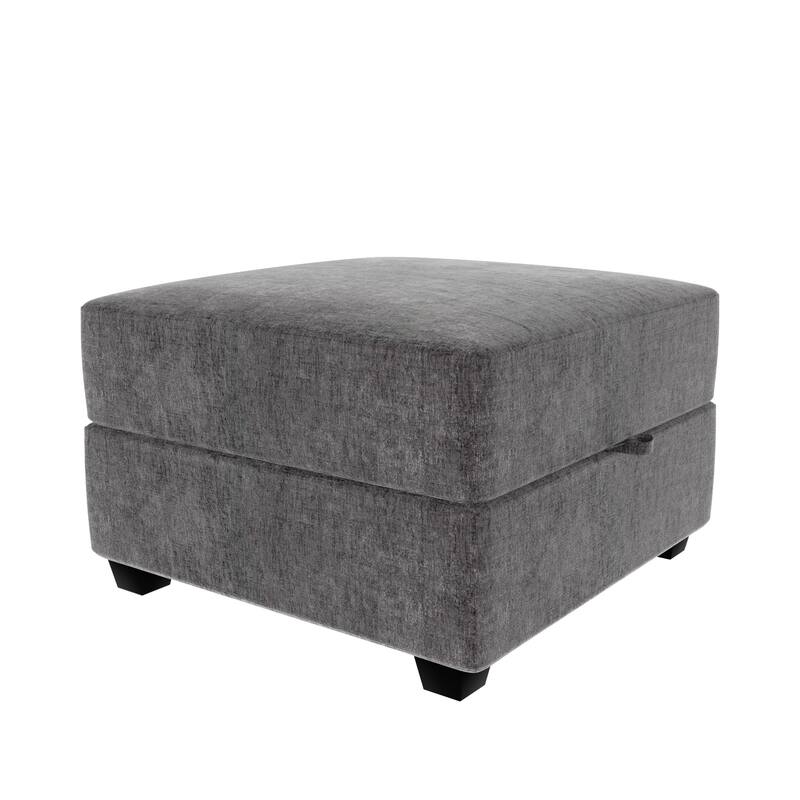 Modular 7-Seater Sectional Sofa with Storage and 2 Ottomans