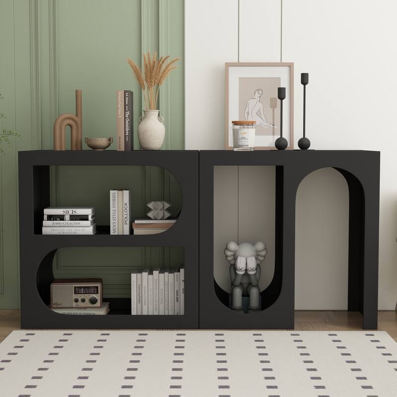 Design Advanced Modular Entry Console Table - Black