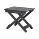preview thumbnail 16 of 16, Malibu Outdoor Folding Side Table by Christopher Knight Home Dark Gray