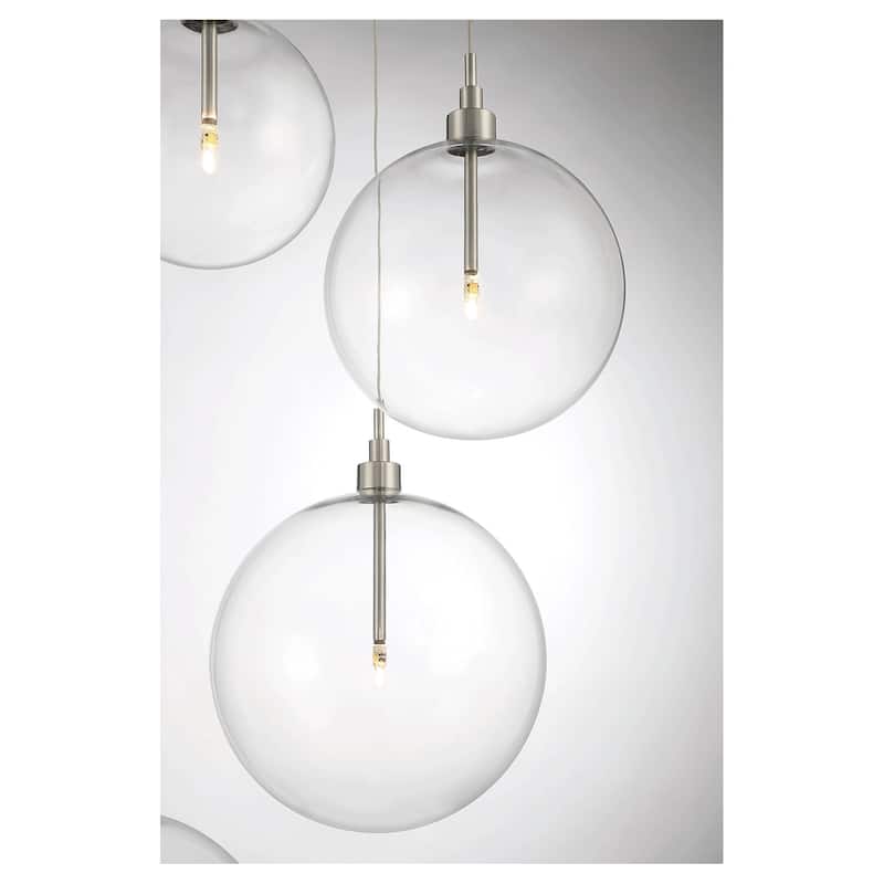 Meridian M10099 5 Light 28" Wide LED Multi Light Pendant
