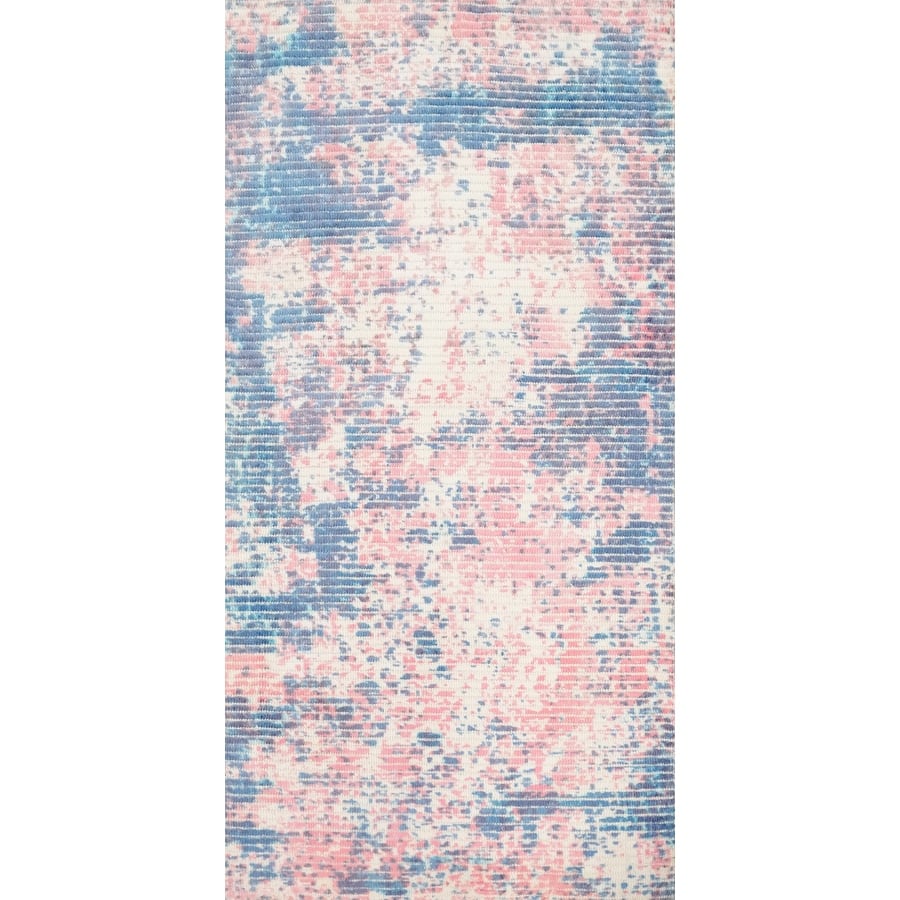 Hand Knotted Oriental Viscose Silk Carpet Modern Abstract Pink Abstract Area Rug - 3' 10'' X 2' 0''