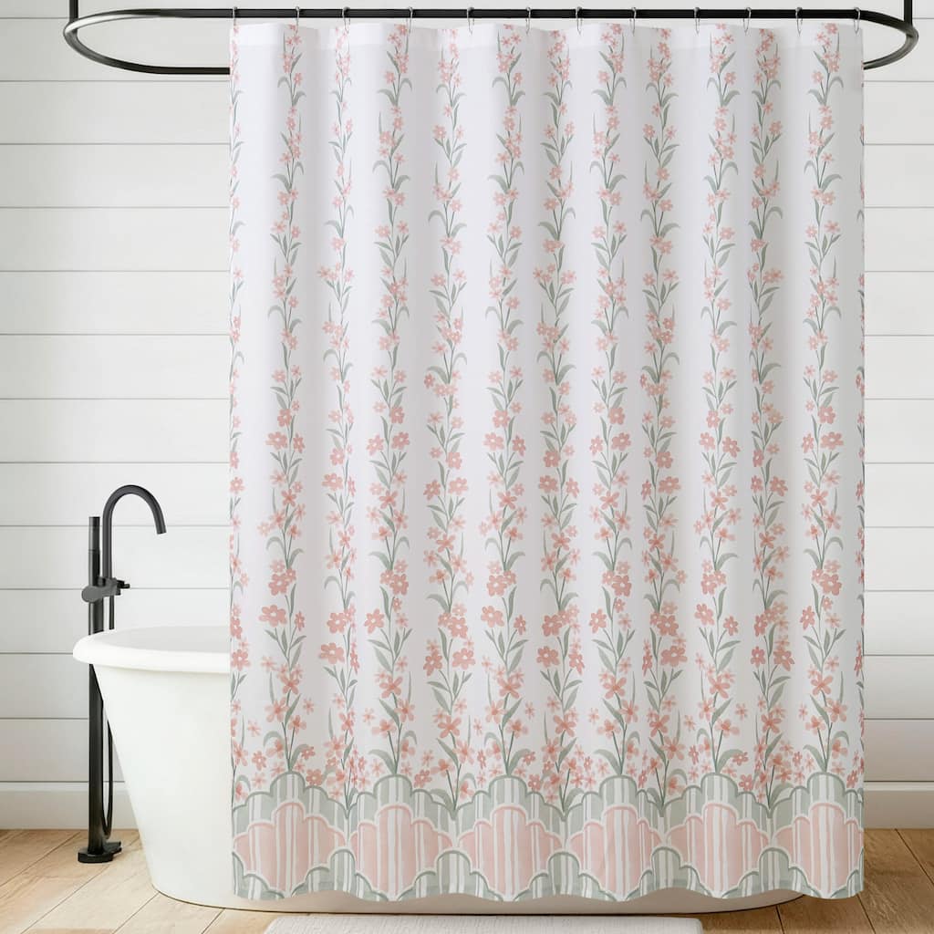 Jessica Simpson 13-Piece Shower Curtain and Hooks Set