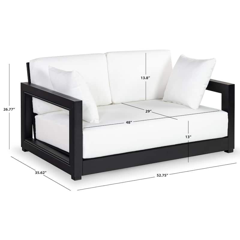 SAFAVIEH Couture Montford Brazilian Teak 2-Seat Bench - 53"W x 36"D x 27"H