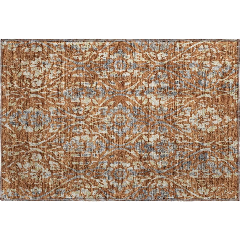 Premium Washable Super Soft Floral Damask Mayfield Rug