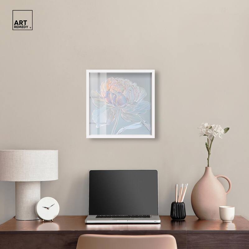 Embossed Flower II Shadowbox by Art Remedy