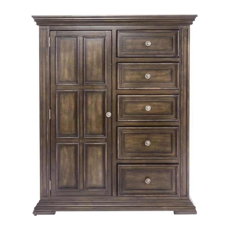 Big Valley Brownstone Distressed Door Chest