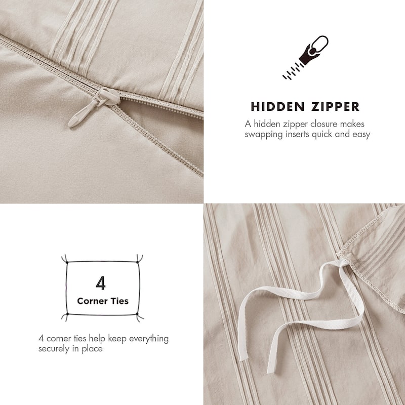 Chelsea Square Logan Woven Striped Duvet Set