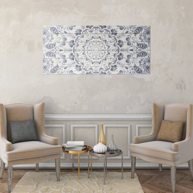 Sharp Grey Medallion Wood Plank Wall Art Bed Bath & Beyond 35437788