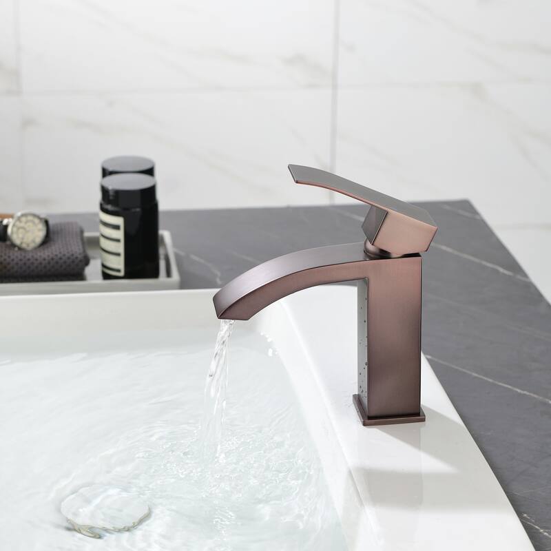 Single Handle Deck Mount Bathroom Faucet