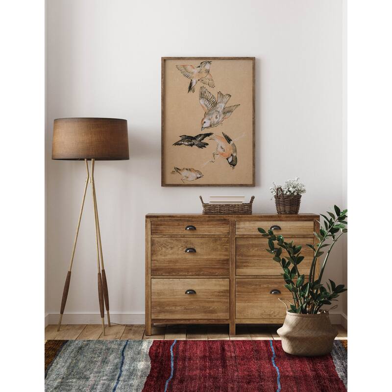 ECARPETGALLERY Hand-knotted Peshawar Ziegler Dark Red Wool Rug - 5'0 x 7'1