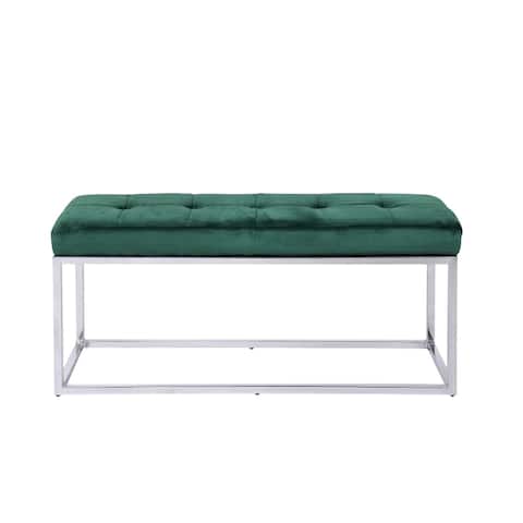 Cisne Bench (40") Green Velvet