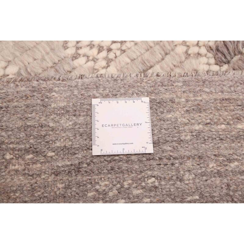 ECARPETGALLERY Hand-knotted Looma Grey Wool Rug - 8'0 x 9'10
