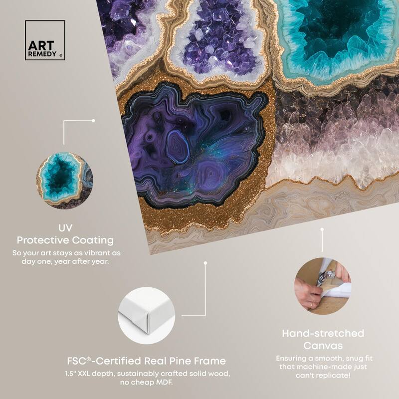 Mineral Multiverse Canvas by Art Remedy, Gallery Wrapped