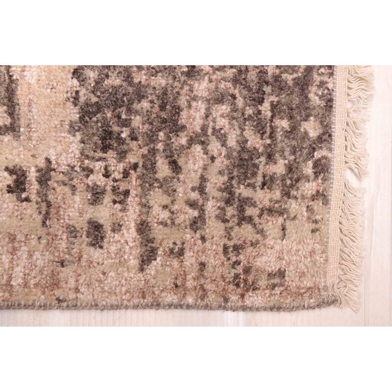 ECARPETGALLERY Hand-knotted Legacy Tan Silk, Wool Rug - 9'11 x 14'0