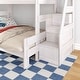 preview thumbnail 19 of 26, Max and Lily Modern Farmhouse Twin Over Full Bunk Bed With Staircase