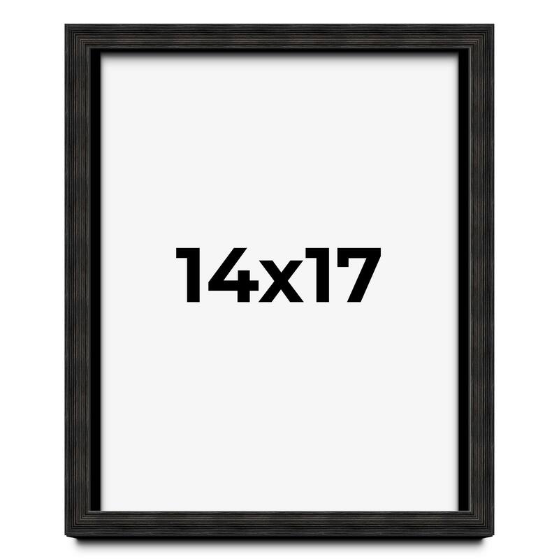 14x17 Shadow Box Black Rustic Barnwood Display Frame | 1.125 Inch