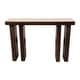 preview thumbnail 5 of 10, Modern Edge Travertine Console Table with Wood Base - 47", Tan & Brown - 46.25"